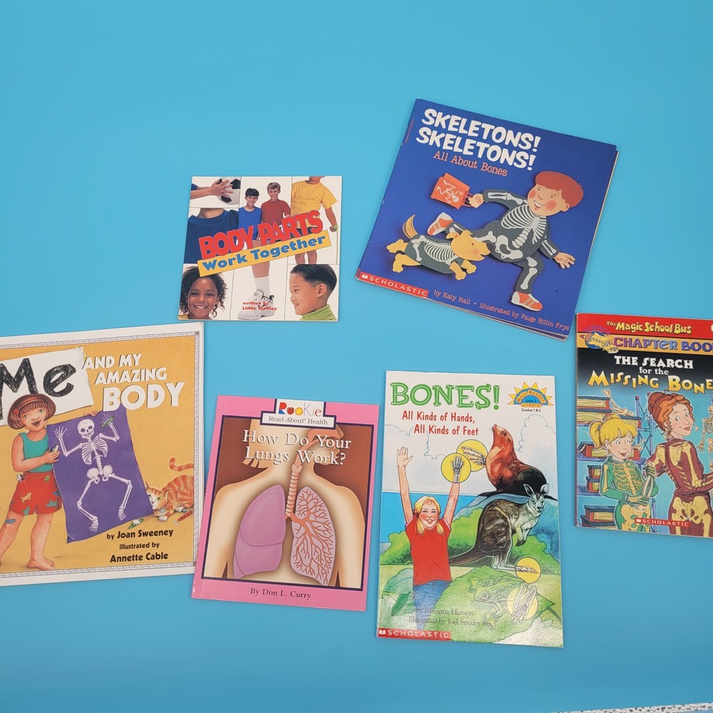 Human Body Science Book Bundle Kids Lot  Educational STEM teacher Homeschool